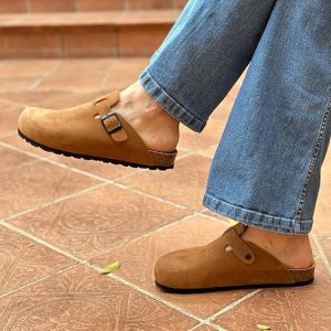 GONKOS®, Zuecos de Piel con Plantilla de Corcho (8 colores)